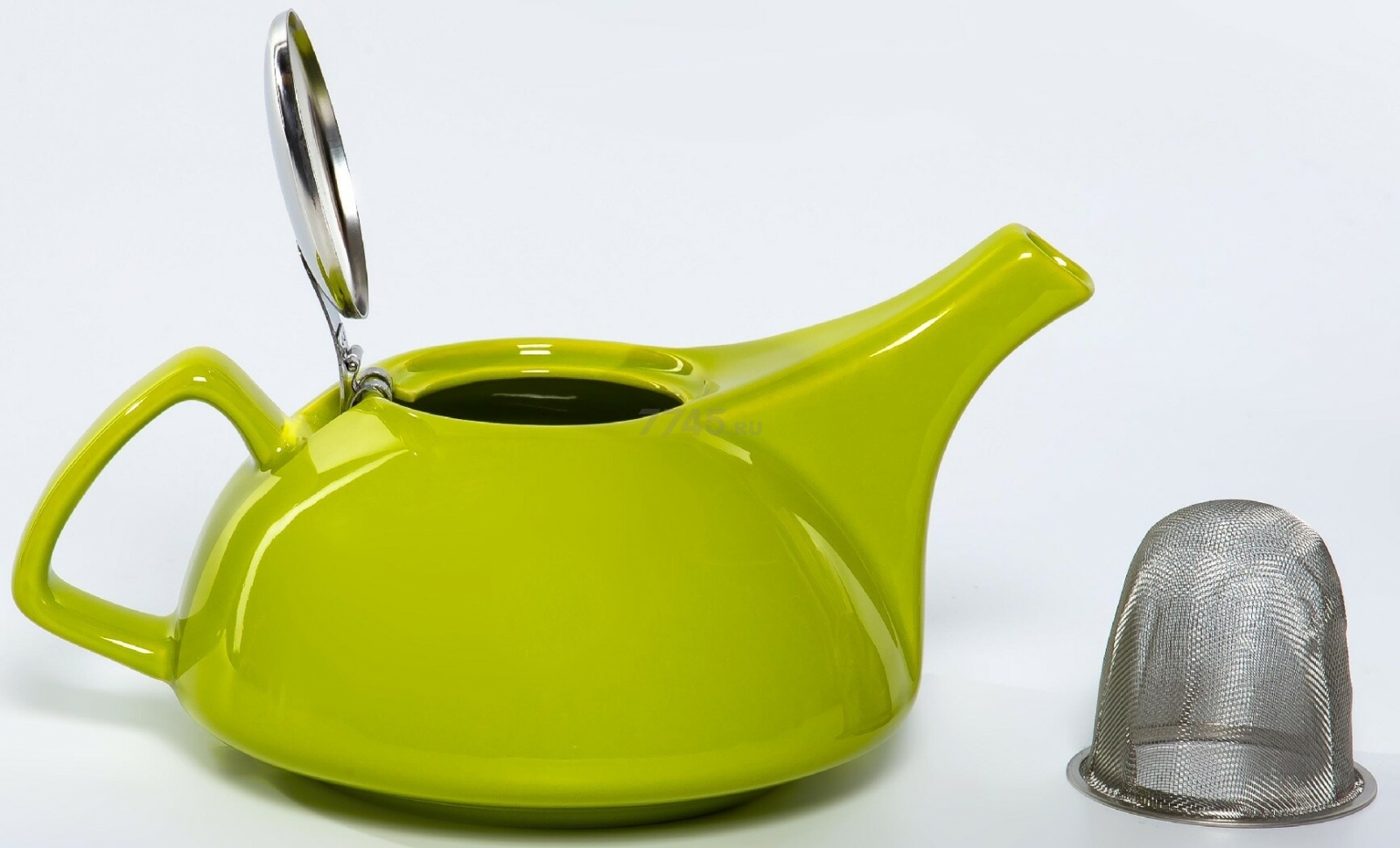 Заварочный чайник керамический ELRINGTON Феличита Глазурь Light Green 0,9 л (4660087532168) - Фото 4